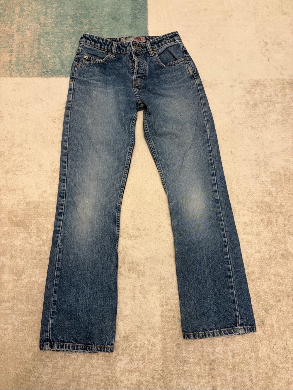 Silver straight -Leg Jeans